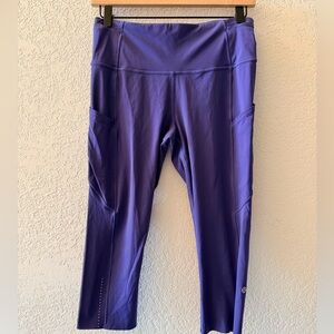 LULULEMON Crop Leggings Purple Women’s Size 8